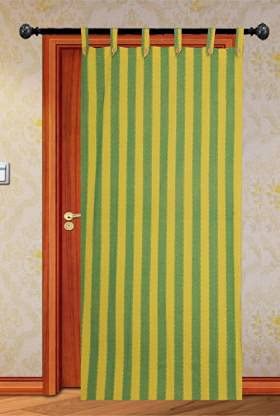 nissi Single Door Curtain (200Lx120Wcm) (Yellow &Green)