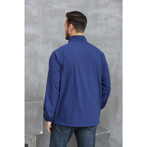 SEGANUP Men's Lightweight Quarter Zip Pullover Windbreaker for Golf, Hiking, and Running Wind Breaker Jackets with Pocket3