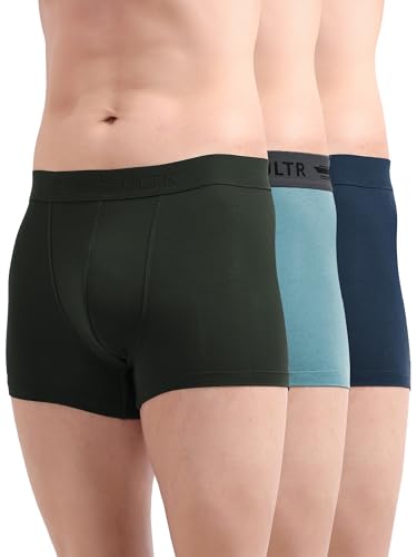 Image of Freecultr Men's Underwear Micromodal Airsoft Trunk - Sweat Proof, Ultra Soft, Anti-Bacterial, No Itch & No Chafing Fabric (Pack of 3) | Mens Underwear Combo Pack of 3