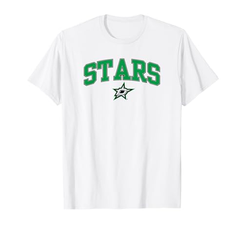 Dallas Stars Arch Over White Officially Licensed T-Shirt