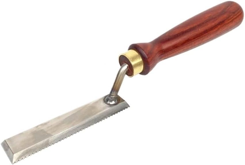 Lime à bois flottante en acier W4 avec manche en bois de santal de 18 cm de longueur