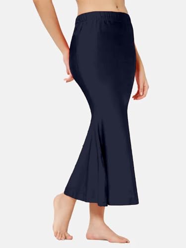 Image of Selvia Women's Lycra Blend Solid Elastic Side Slit Straight Saree Shapewear Petticoat || Saree Shapewear for Women|| Saree Petticoat for Women