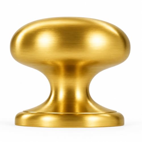 Image of trust4care 2-Pack Brushed Satin Gold 1.5 inch Bifold Closet Cabinet Knobs Pulls