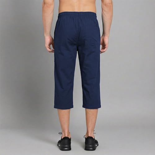 Image of Amul Comfy Men's Cotton Rich Solid Capri