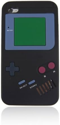 EVESY Itouch Ipod Touch 4 4th Generation Gameboy Design Soft Cover Silicone Skin Case, Black