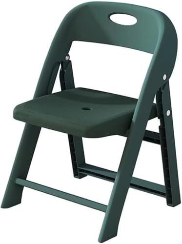 Neakarfer子供椅子 子供用スツール 背もたれ 子ども用チェア ローチェア キッズチェア 折りたたみ ミニチェアー 赤ちゃん 滑り止め付き 軽量持ち運び (濃い緑色,L)