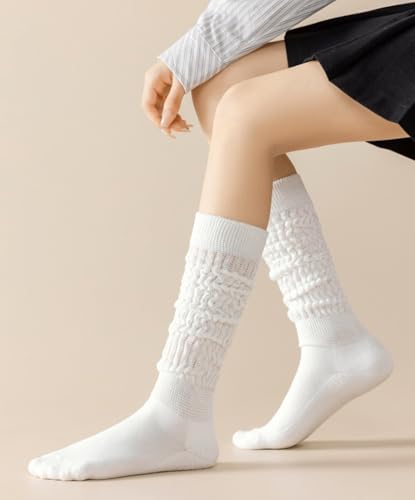 TINTAO Women's Slouch Socks Thigh High Boot Socks Soft Scrunch Socks,Knee High Boot Socks Calf Socks for Women,Size 5-10#L1194