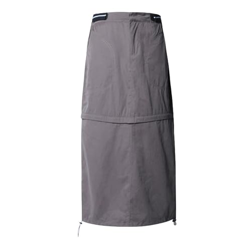 Cromoncent Women's Convertible Cargo Skirt Sun Protection Draw Cord Hem