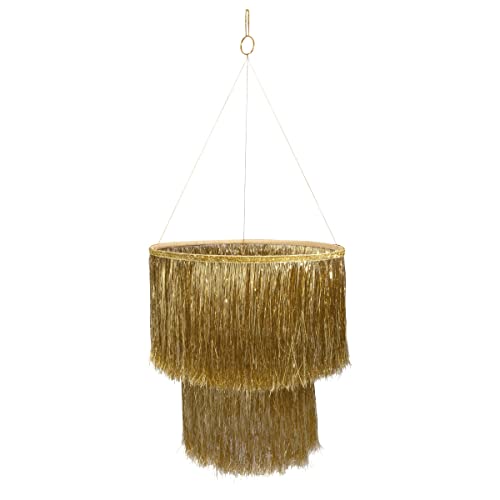 Meri Meri Gold Tinsel Chandelier (Pack of 1)