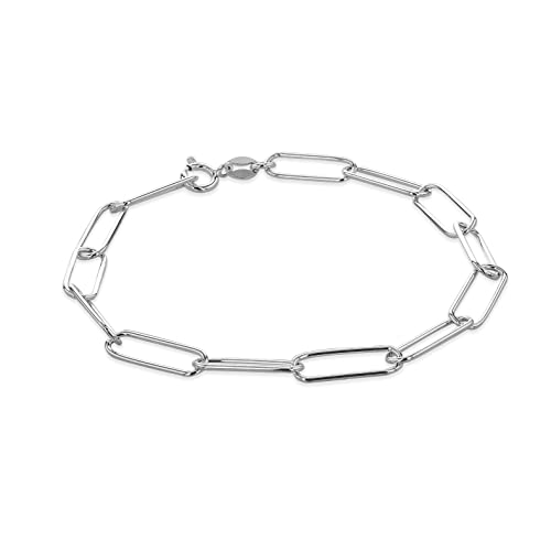 Bracelet chaîne en papier pour femme Tuscany Silver en argent pour le quotidien