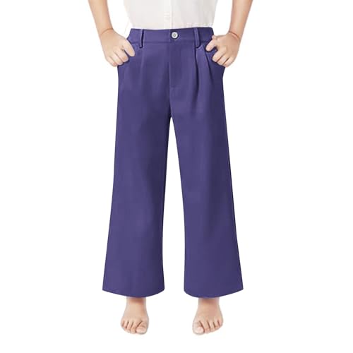 Boys Flat Bi-Stretch Dress Pants High Waist Chino Sweatpants Teens Straight Slim Fit Western Trousers Trendy Comfy2