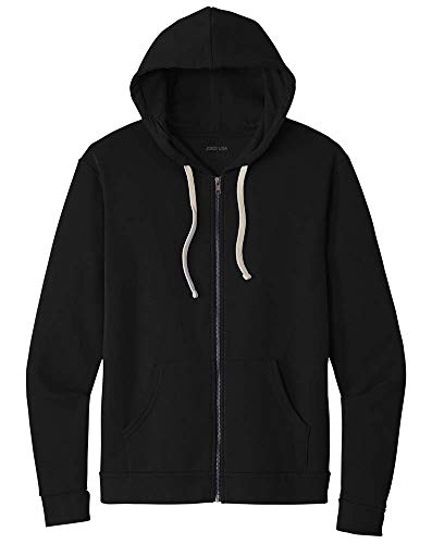 Joe's USA Unisex 7.4 Fleece Full Zip Hoodies in XS-3XL