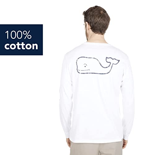 Image of vineyard vines Men's Long Sleeve Vintage Whale Pocket T-Shirt