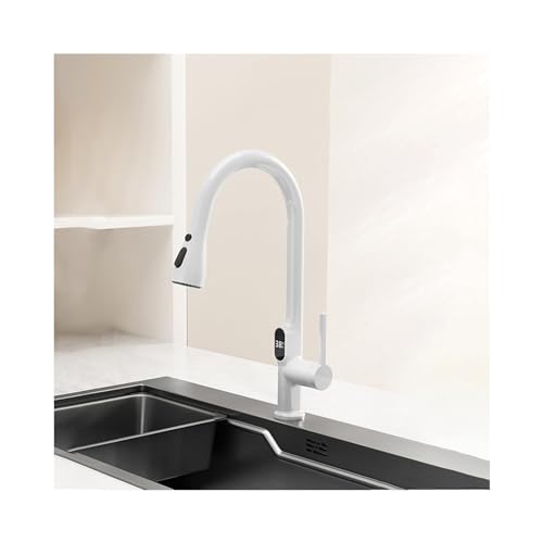 Robinet écran numérique avec 3 modes de jet et capteur intelligent pour évier cuisine