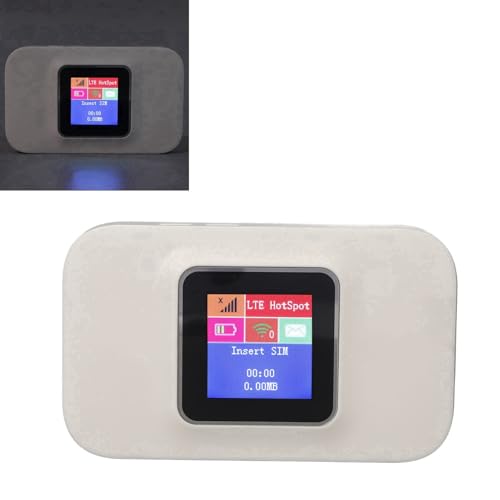Image of 4G Portable WiFi Hotspot, 3000mAh Battery, 300Mbps, Up to 10 Devices, Pocket Router with WiFi WPA2 Encryption, Support FDD TDD LTE for Europe Travel, Laptop, PC, Smart TV