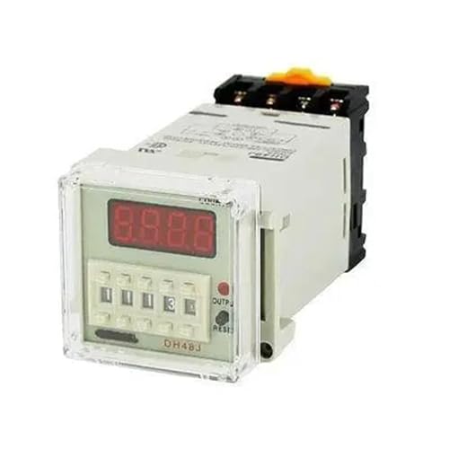 DH48J 50/60Hz 0-999900 LED Programmable Preset Sensor Counter 8-Pin DPDT Digital Counter Relay(24V)