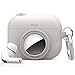Produktbild elago Snapshot Hülle kompatibel mit AirPods Pro und kompatibel mit AirTags, Niedliches klassisches Kamera Design, Locator Case, Schlüsselanhänger Inklusive [Tracking Device Nicht Enthalten] (Taupe)