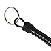IDOLOVA Key Ring, with Carabiner and Spiral Cable, 13 cm, Random Color