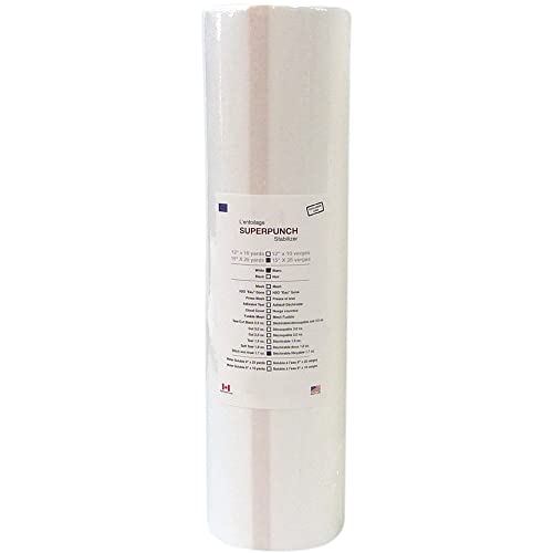 Superpunch Stitch & Rinse Stabilizer, Tear Away Stabilizer for Embroidery