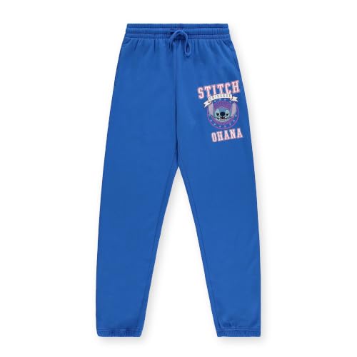 Disney Stitch Joggers for Women - Lilo & Stitch Varsity Athletic Jogger Sweatpants - Multi Print Graphic Sweatpants for Women, Officially Licensed Cobalt Blue - image 1