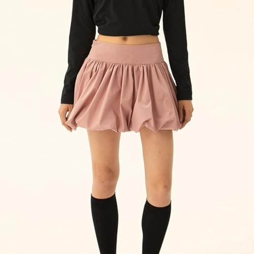 Women Bubble Skirt Y2k Mini Skirts Trendy Summer Pleated Skirt Casual High Waist A-line Skirts 2025 Fashion4