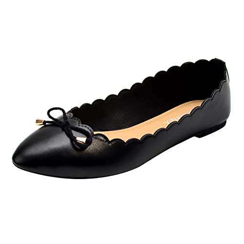 Plantillas de tenis para mujer, zapatos sin cordones, mocasines para mujer, zapatos de vestir para mujer, zapatos cómodos para mujer, Black, 37.5 EU