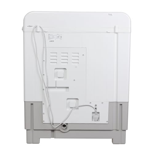 Image of SHARP 9.0 kg, 5 star, Semi-Automatic Top Loading Washing Machine with HydroBlast Wash, Quadroniq Pulsator, 1300 RPM (ES-SD90NB-PR, Ruby Red, Pure Wave)