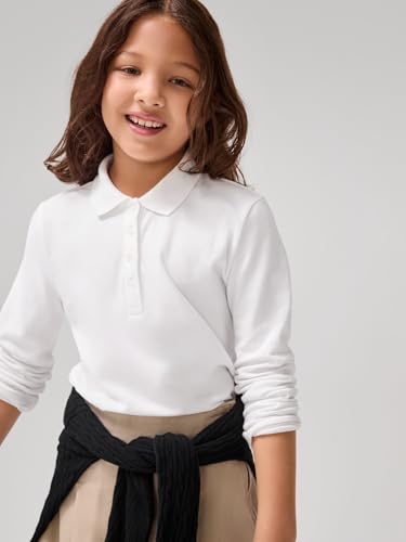 GAP Girls' Uniform Long Sleeve Polo2