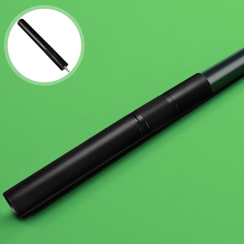 Rallonge de queue de billard en aluminium rigide accessoire solide noir - 6