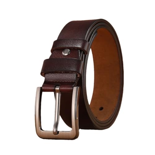 Men Solid Color Belt with Pin Buckle for Jeans and Everyday Outfits