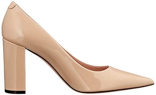 HUGO Ines Chunky Pump 85-P, Pompa Donna, Light
