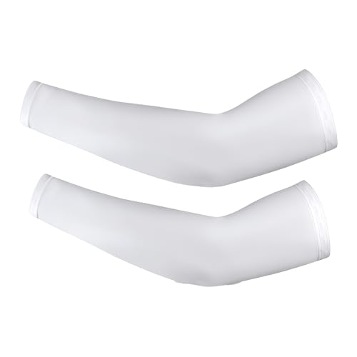 Mewflew Protectores de brazos refrescantes con protección UV, mangas de seda de hielo para hombre y mujer, transpirables, ligeras y elásticas, para deportes al aire libre, conducción, correr y