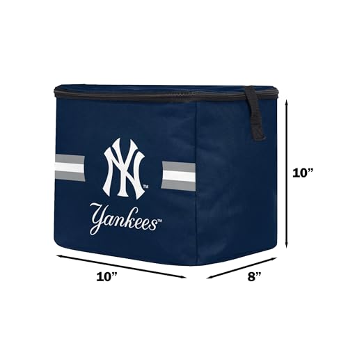 Image of FOCO MLB Officially Licensed Primary Logo Team Stripe 6 or 12 Pack Soft Insulated Game Day Baseball Lunch Tote Cooler