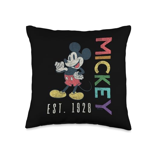 Coussin Mickey Mouse Disney multicolore 16x16 pouces oreiller décoratif salon - 2