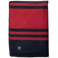 Arcturus Rainier Wool Blanket - 4.5lbs Warm, Heavy, Washable, Large | Great for Camping, Outdoors, Survival & Emergency Kits (Lava Canyon)