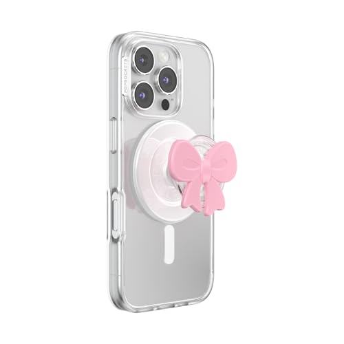 PopSockets Phone Grip for MagSafe Magnetic Holder Phone Stand Bow - Bowtique Blush