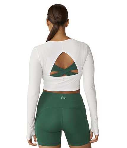 Beyond Yoga Women's Performance Knit Resilient Cropped Pullover2