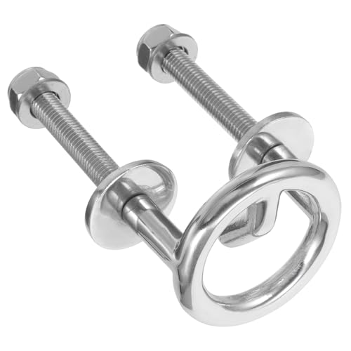 SUPVOX Stainless Steel 62Mm Ski Tow Hook for Boat Marine Hardware Pontoon Tow Bar for Tubing Water Sports Deck Accessory