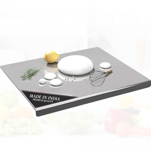 Image of Stainless Steel Countertop Chopping Board, 36 x 31 cm