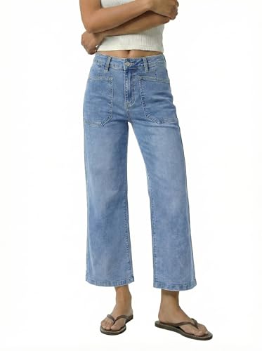 GRAPENT Crop Pants for Women Womens Cropped Pants Womens Stretch Jeans High Waist...