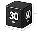 Feilifan Flip Timer, Productivity Cube Timer for Kitchen Studying Workout Classroom Kids ADHD 15-20-30-60 Minute Preset, Black