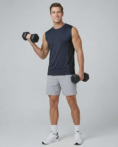 Image of Real Essentials: Men's Dry Fit Tank Tops Sleeveless Workout Shirts Moisture-Wicking Muscle Tank Gym Running (Big & Tall)