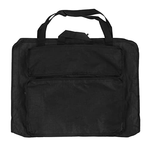 Sunicon Bolsa de portafolios de arte, resistente al agua, plegable, portátil, de Gran capacidad, liviana, para artistas, Mochila para llevar suministros de arte, Bolsa de (Black)