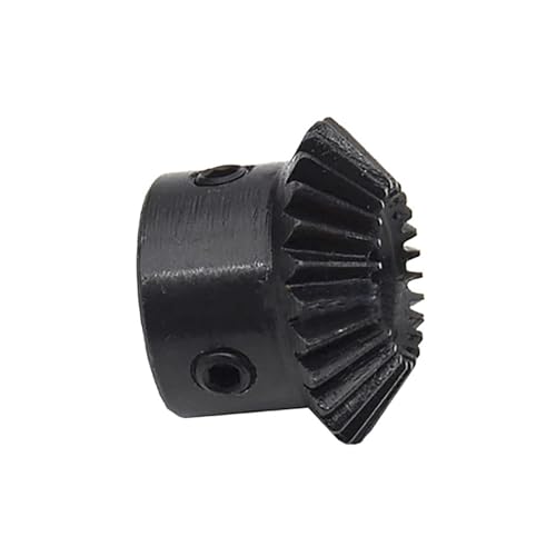 Bevel Gear Pinion Hardware Mechanical 1pcs 1 Module Bevel Gear 20/25/30 Teeth 1M Bore 6/8/10/12mm 45# Steel Motor Bevel Gear Transmission Parts(10mm-25 Teeth)