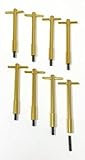 Pirate Mfg Muscle Car Gold Anodized Aluminum Valve Cover T-Bar Set of 8