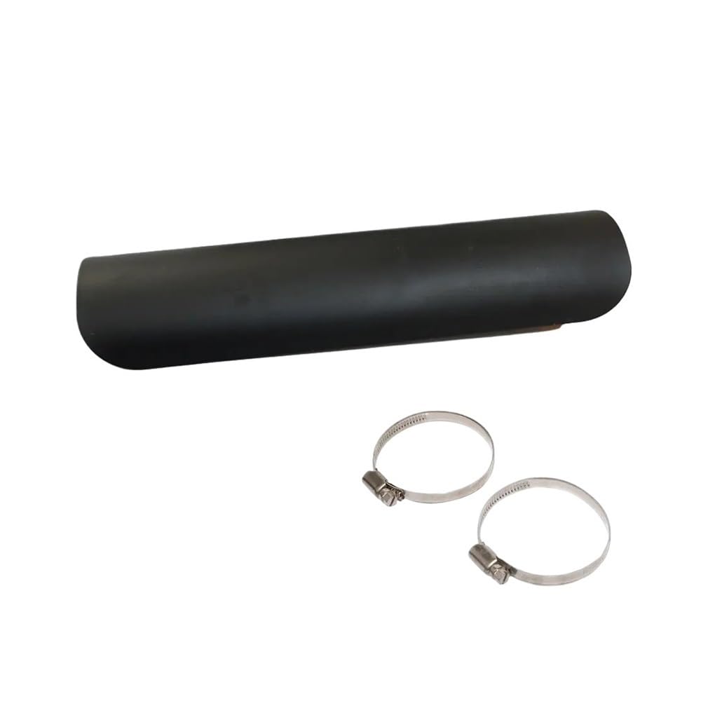 Scudo Termico Scarico Moto Copertura Dello Scudo Termico Del Tubo Del Silenziatore Di Scarico Moto Protezione Del Tallone Copertura Protettiva Dello Scarico Universale Dritta Nera