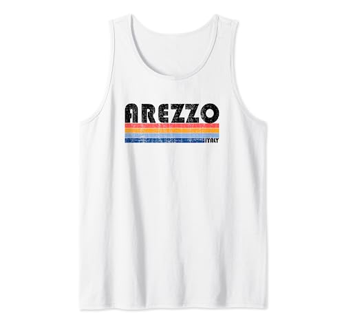 Arezzo, Italia Retro 70s 80s Style Camiseta sin Mangas