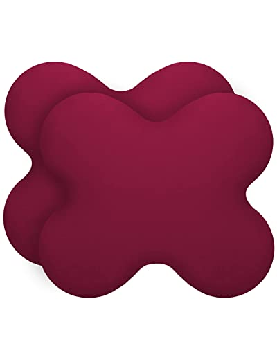 Kissenbezug Himbeer-rot Doppelpack, Perfekt für ACAMAR Seitenschläfer-Kissen, Baumwolle (Double Jersey), Bügelfrei & trocknergeeignet, Kissenhüllen 2er Set mit Reißverschluss, Oeko-Tex Zertifiziert