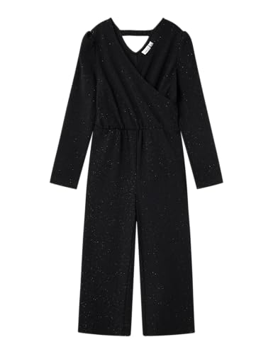 NAME IT Mädchen Nkfroka Ls Jumpsuit, Black, 146