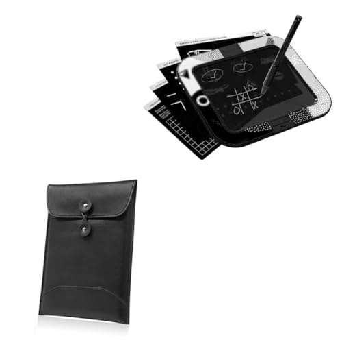 BoxWave Case Compatible with Boogie Board DMD010001 (8 in) - Nero Leather Envelope, Leather Wallet Style Flip Cover